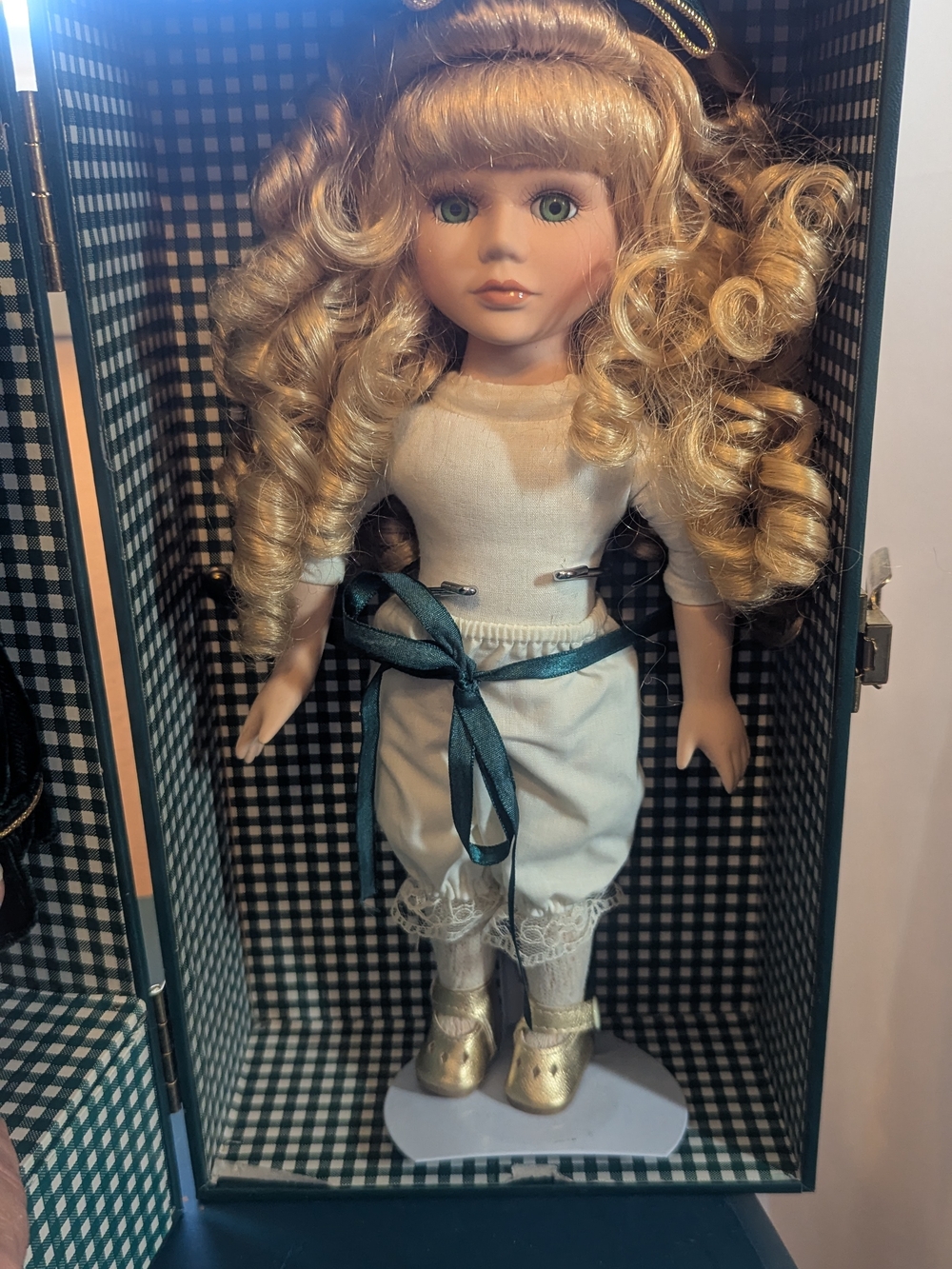 Collector's Choice 12'blonde bisque porcelain doll certificates of authenticity.